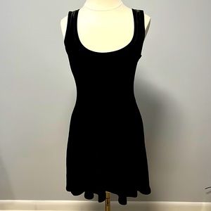 Velvet Black Flare Dress